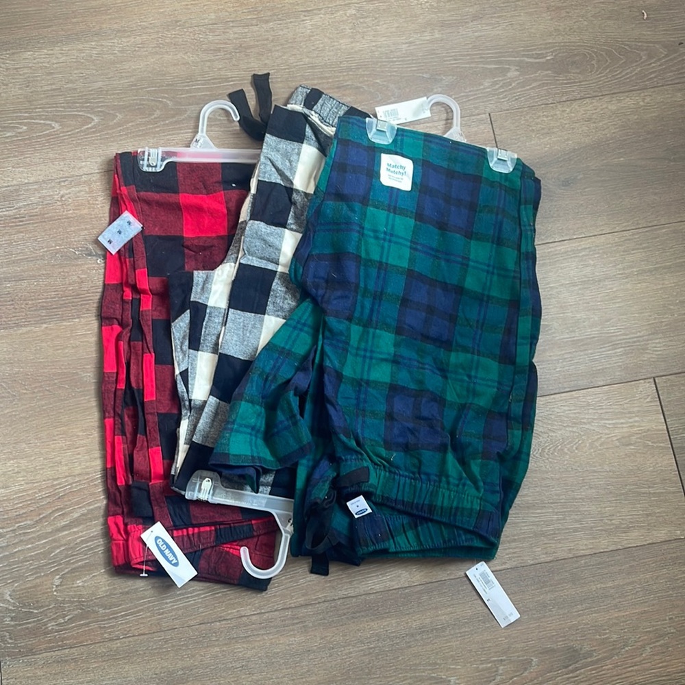 3 pk flannel PJs
